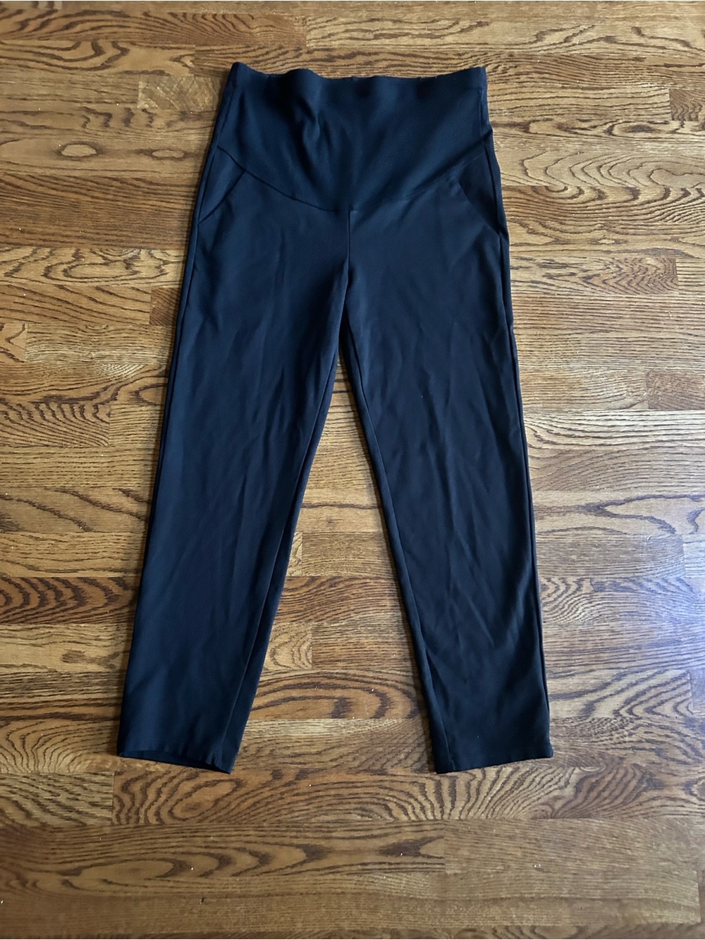 Maternity Leggings Black Size Small Adjustable Waist Pregnancy Activewear - Picture 2 of 7